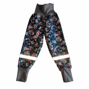 Softshellové kalhoty vzorované s fleecem